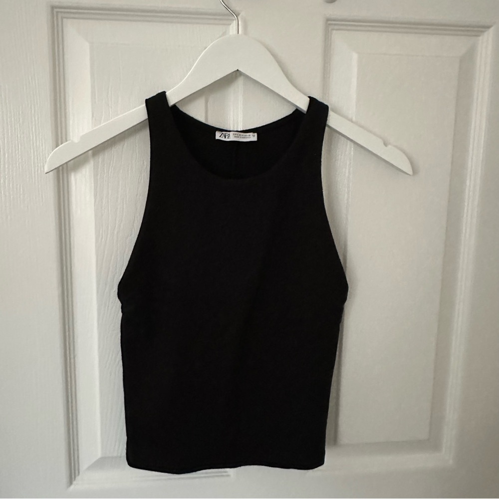 Zara Black Fitted Tank Top